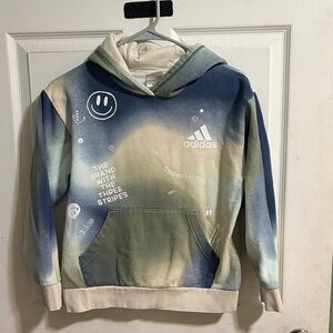 Adidas Gradient Blue and Cream Hoodie